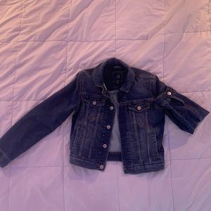 GAP denim button up jacket kids size Large.